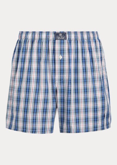 Men's Polo Ralph Lauren Plaid Cotton Boxers | 485619ZVA